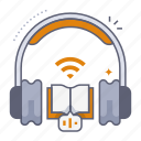 audio book, learning, listen, education, headphone, podcast, podcasting, microphone, broadcast