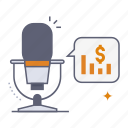 business finance topic, business podcast, financial, mic, monetize, podcast, podcasting, microphone, broadcast