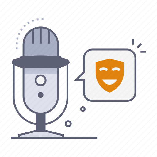 Comedy podcast, entertainment, humour, drama, funny, podcast, podcasting icon - Download on Iconfinder