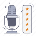 top chart, rating, stars, podcast rating, top podcast, podcast, podcasting, microphone, broadcast