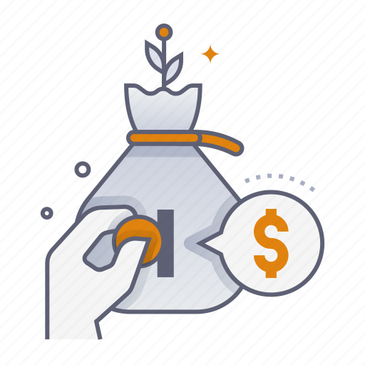 Investment, growth, money bag, savings, invest, stock, trading icon - Download on Iconfinder