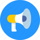 megaphone, promote, speaker