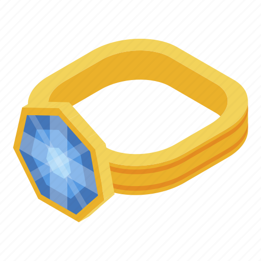 Cartoon, gold, isometric, jewel, ring, wedding, woman icon - Download on Iconfinder