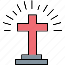 christianity symbol, cross sign, sign, graveyard, cross crown