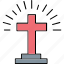 christianity symbol, cross sign, sign, graveyard, cross crown 