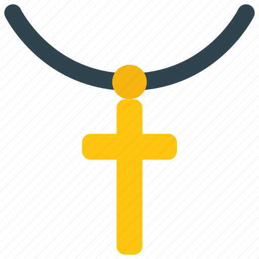 Christian, cross, necklace, fashion, accessory, christianity icon - Download on Iconfinder