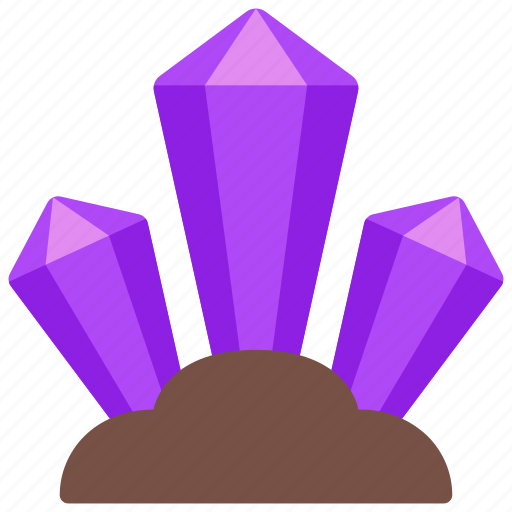 Crystal, cluster, gemstone, precious, jewel icon - Download on Iconfinder