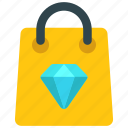 diamond, shopping, bag, fashion, accessory, purchase