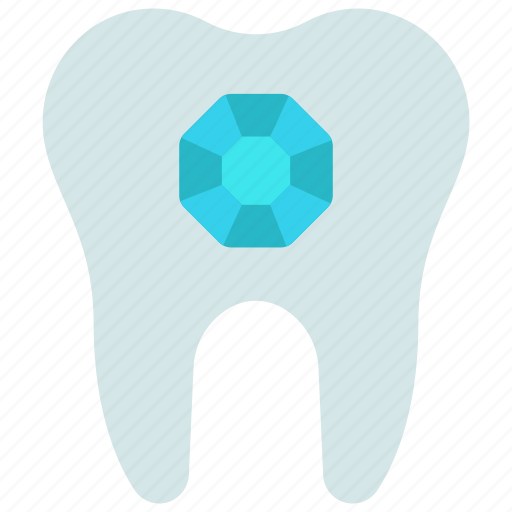 Tooth, diamond, fashion, accessory, teeth icon - Download on Iconfinder