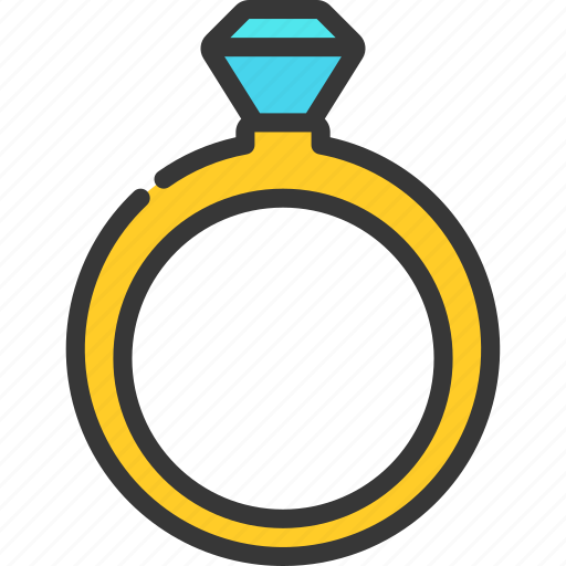 Diamond, ring, fashion, accessory, engagement, band icon - Download on Iconfinder