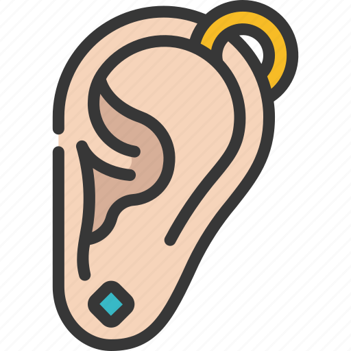 Ear, piercings, fashion, accessory, piercing icon - Download on Iconfinder