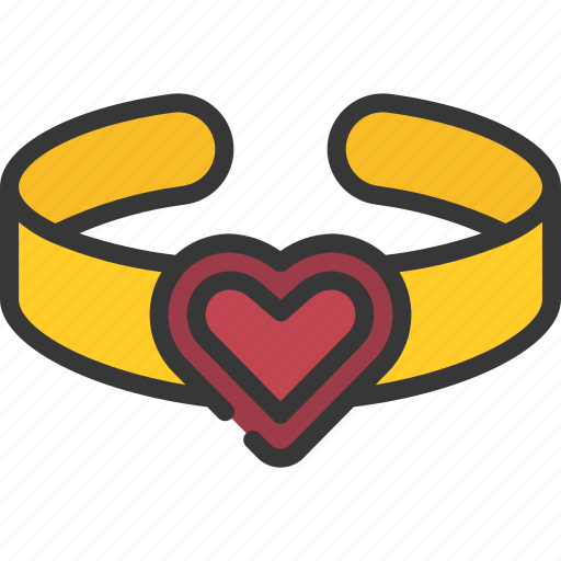 Heart, bracelet, fashion, accessory, arm, band icon - Download on Iconfinder