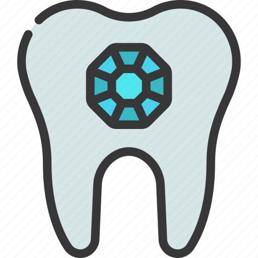 Tooth, diamond, fashion, accessory, teeth icon - Download on Iconfinder