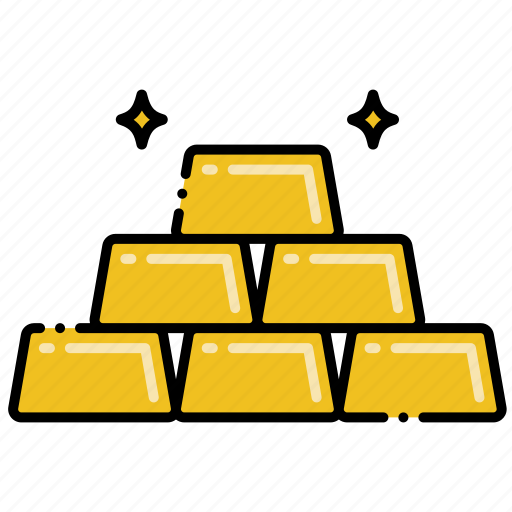 Gold, stack, money, currency icon - Download on Iconfinder