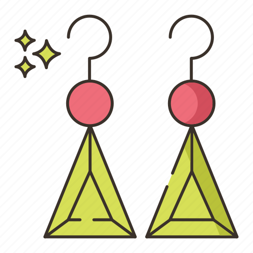 Dangle, earrings, jewelry, accessory, gem, fashion icon - Download on Iconfinder