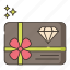 gift, card, jewelry, present 