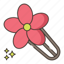 hairpin, hair, accessory, flower, shaped