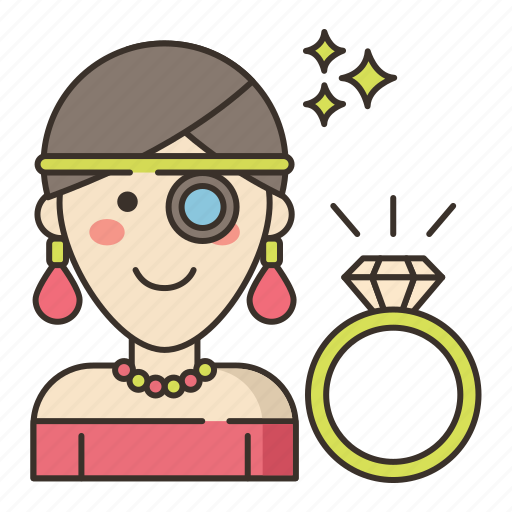 Jeweler, female, appraisal, appraiser, woman, ring icon - Download on Iconfinder
