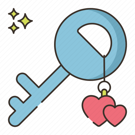 Keychain, key, accessory, love, heart icon - Download on Iconfinder
