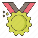 medallion, achievement, winner, prize, badge, award, medal