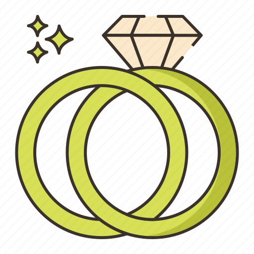 Wedding, rings, diamond, engagement icon - Download on Iconfinder