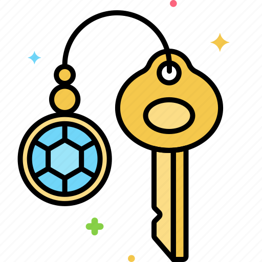 Keychain, diamond, key, gem, accessory, gemstone icon - Download on Iconfinder