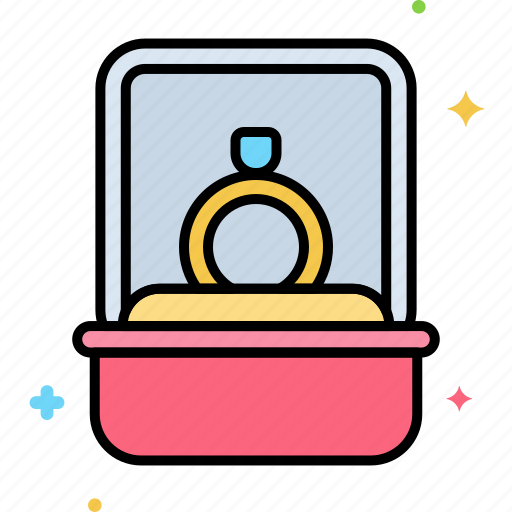 Ring, box, engagement, wedding, gift icon - Download on Iconfinder