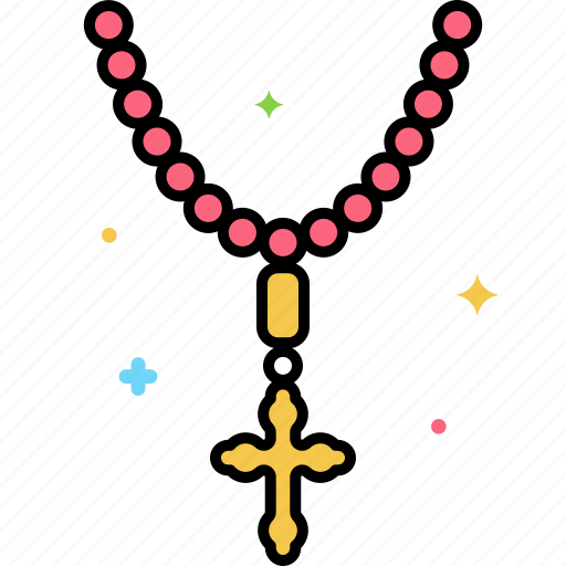 Rosary, cross, christian, catholic, religion icon - Download on Iconfinder