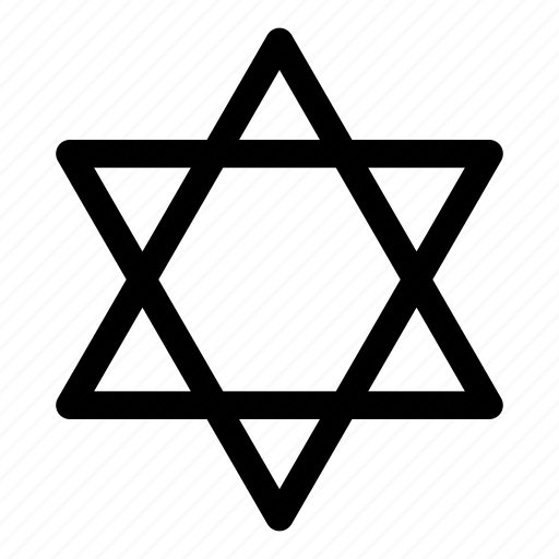 Hebrew, jew, jewish, magen david, religion, shield of david, star of david icon - Download on Iconfinder