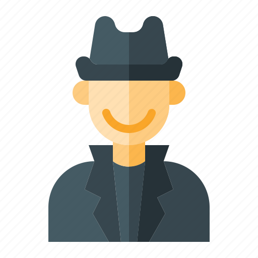 Avatar, profession, people, man, detective, agent, incognito icon - Download on Iconfinder