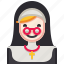 nun, woman, christian, religious, catholic 