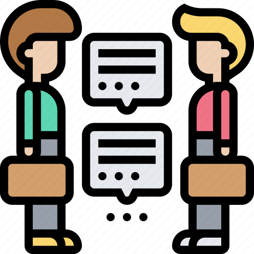 Negotiation, conversation, communication, discuss, meeting icon - Download on Iconfinder