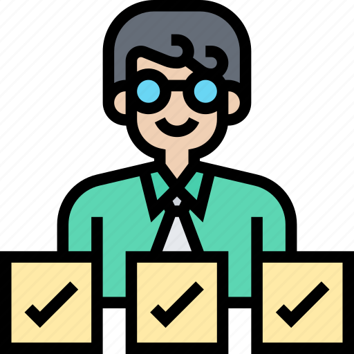 Recruitment, employment, selection, qualified, approve icon - Download on Iconfinder