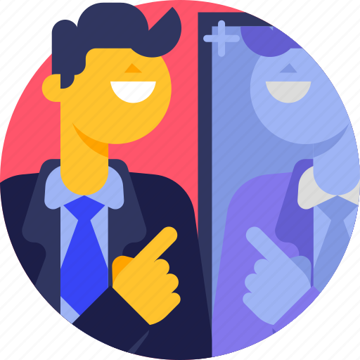 Speech, promotion, mirror, people, recruitment, job, business icon - Download on Iconfinder