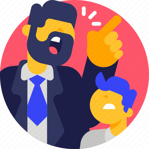 Boss, promotion, angry, people, recruitment, job, business icon - Download on Iconfinder