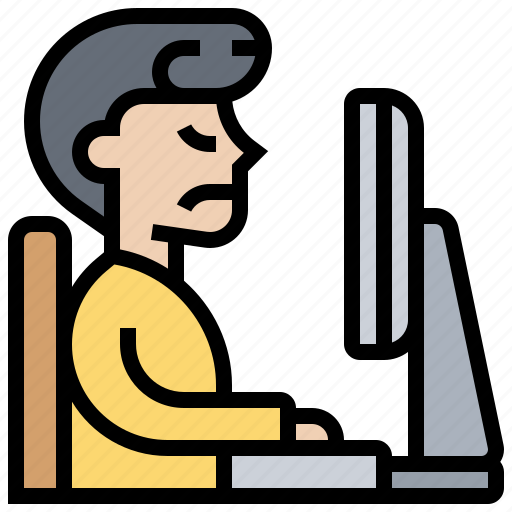 Office, pain, position, sedentary, working icon - Download on Iconfinder
