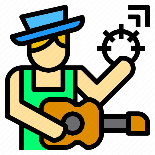 Artist, guitar, job, man, music, musician, occupation icon - Download on Iconfinder