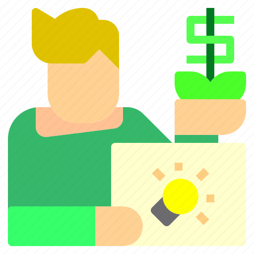 Businessman, creative, creativity, idea, job, occupation, startup icon - Download on Iconfinder