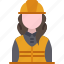 construction, profession, female, safety, woman 