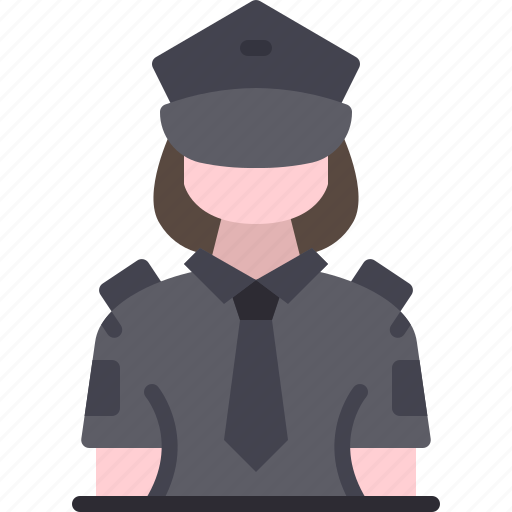 Police, girl, security, guard, professions icon - Download on Iconfinder