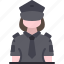 police, girl, security, guard, professions 