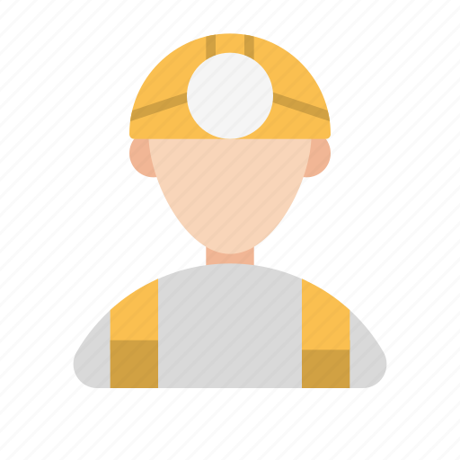 Avatars, contractor, electricity, engineer, hardhat, helmet, miner icon - Download on Iconfinder