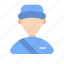 service, courier, avatars, driver, postman, person, professions 