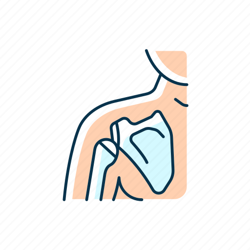 Joint dislocation, dislocated shoulder, sprain, fracture icon - Download on Iconfinder
