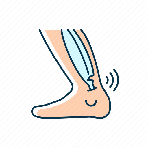 Joint strain, ankle injury, stretching, osteoarthritis icon - Download on Iconfinder