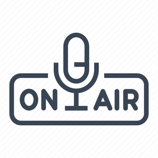 Radio, studio, mic, on, air, live, broadcast icon - Download on Iconfinder