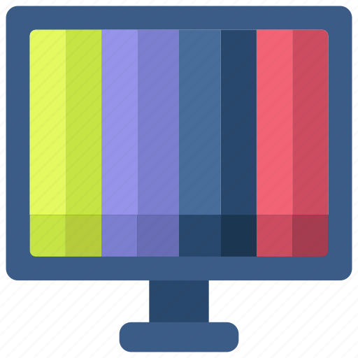 Colour, static, bars, signal, monitor icon - Download on Iconfinder