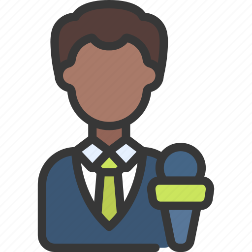 Male, press, journalist, reporter icon - Download on Iconfinder