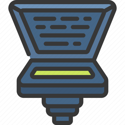 Teleprompter, press, reporter, writing, prompter icon - Download on Iconfinder