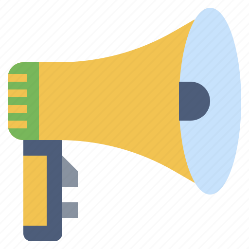 Bullhorn, loudspeaker, marketing, megaphone, promotion, protest, shout icon - Download on Iconfinder